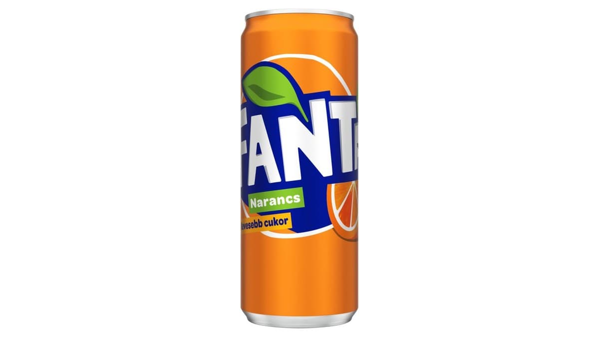 Fanta narancs ízű szénsavas üdítőital cukorral és édesítőszerekkel 330 ml