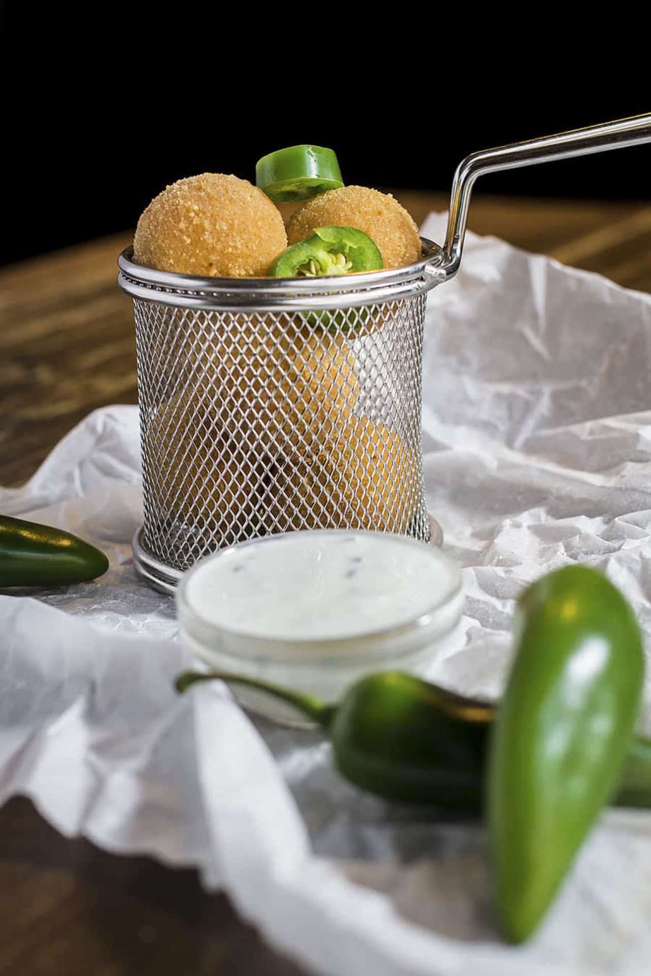 CRISPY JALAPEÑO CHEESEBALLS